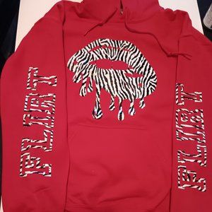 Zebra print hoodie